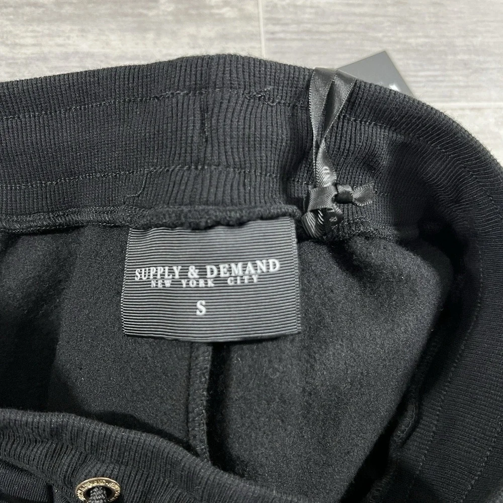 Supply & Demand‎ Royalty Monogram Jogger Sweatpants Black/Gold Men's Small NWT